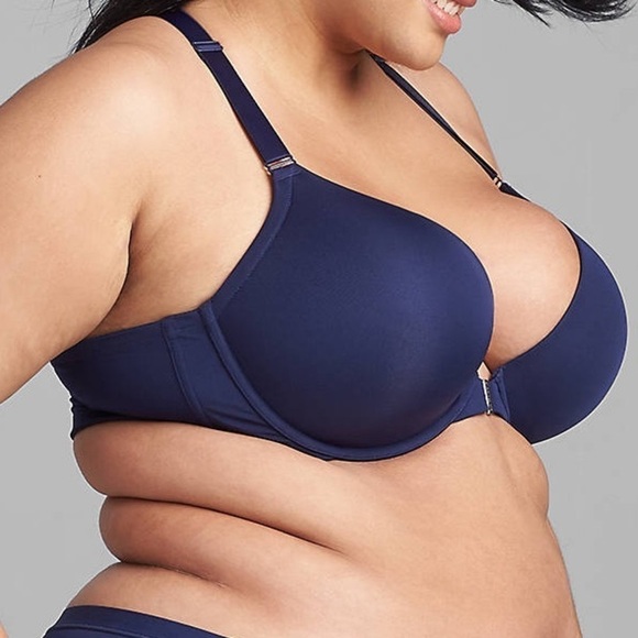 Cacique Front closure, smooth, boost plunge bra - Picture 7 of 11